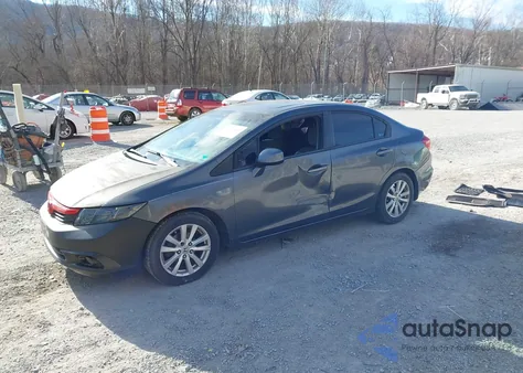 2012 Honda Civic Ex z USA, uszkodzony, nr VIN 2HGFB2F84CH522077